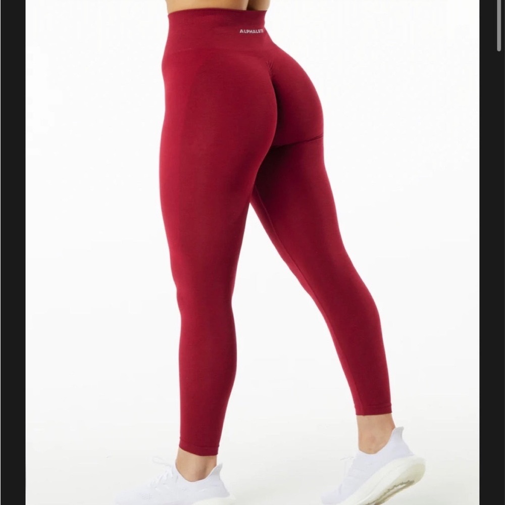 Alphalete amplify leggings scarlet